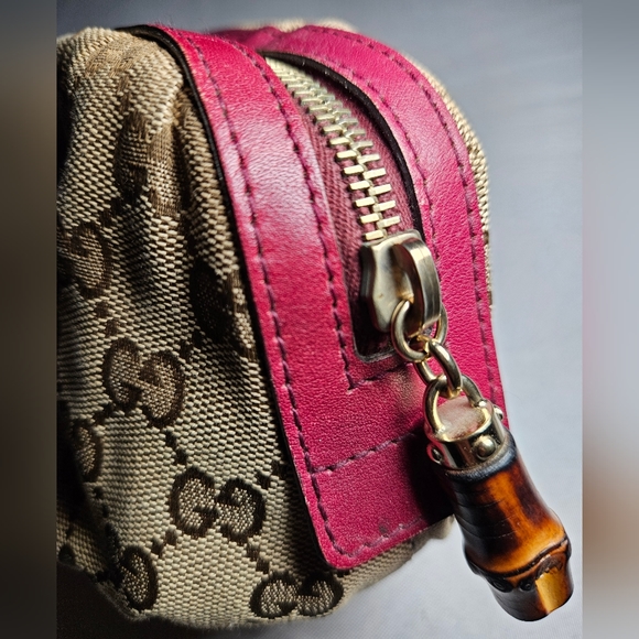 SOLD GUCCI GG Bamboo Pouch/Clutch Bag - Picture 12 of 14